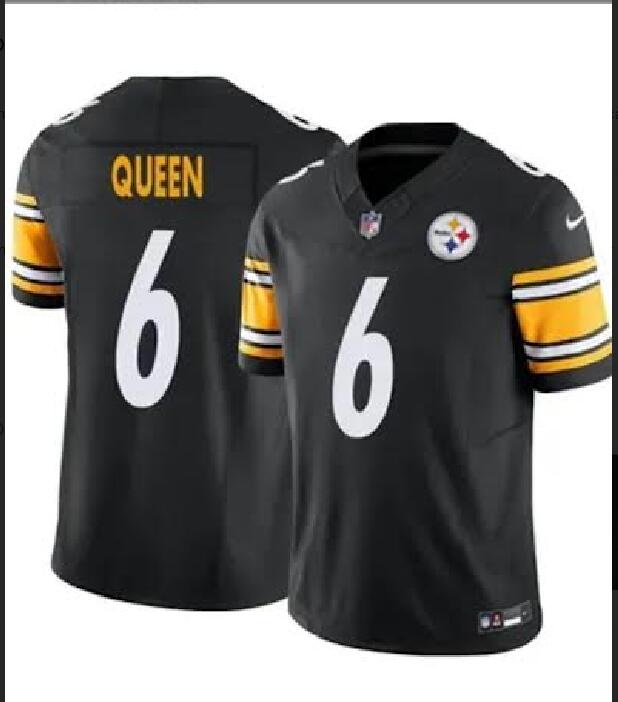 Men Pittsburgh Steelers 6 Queen black 2024 Nike NFL jersey